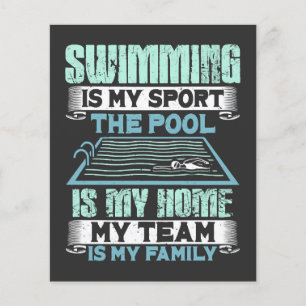 Zwemmen Is Mijn Sport Het Zwembad Is Mijn Thuis Flyer