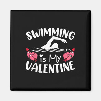 Zwemmen is mijn Valentijn jongens meisjes sport va Magneet