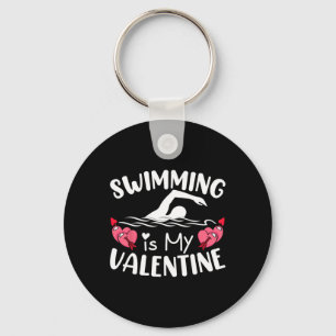 Zwemmen is mijn Valentijn jongens meisjes sport va Sleutelhanger