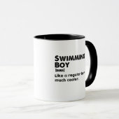 Zwemmen Jongen Grappige Definitie Zwemmer Mok (Voorkant rechts)