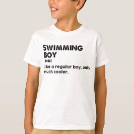 Zwemmen Jongen Grappige Definitie Zwemmer T-shirt