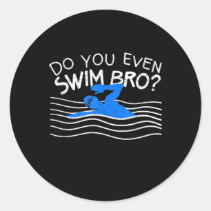 Zwemmen jullie zelfs schimmels? ronde sticker