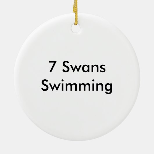 Zwemmen Keramisch Ornament (Achterkant)