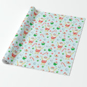Zwemmen Kerst Geschenk Cadeaupapier (Uitgerold)