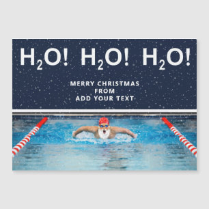 Zwemmen Kerst Geschenkkaart