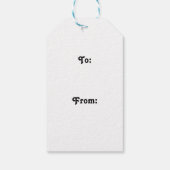 Zwemmen Kerst Geschenklabels Cadeaulabel (Achterkant)