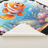 ZWEMMEN KLEURRIJKE VISSEN VOOR KINDEREN SHERPA DEKEN (3/4)