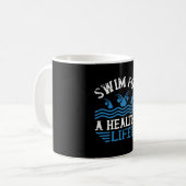 Zwemmen - koffiemok (Voorkant links)