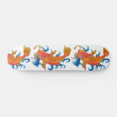 Zwemmen Koi Fish Illustratie Persoonlijk Skateboard (Horizontaal)