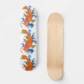Zwemmen Koi Fish Illustratie Persoonlijk Skateboard (Voorkant)