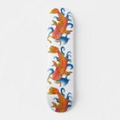 Zwemmen Koi Fish Illustratie Persoonlijk Skateboard (Voorkant)