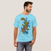 Zwemmen Koi Fish Illustratie T-shirt (Voorkant volledig)