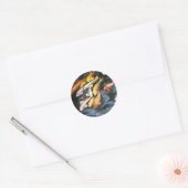 Zwemmen Koi Fish Sticker (Envelop)