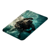Zwemmen Labrador Puppy Onderwater Ontwerp Magneet (Linkerzijde)
