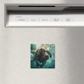 Zwemmen Labrador Puppy Onderwater Ontwerp Magneet (Insitu (Vaatwasser))