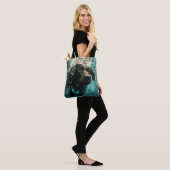 Zwemmen Labrador Puppy Onderwater Ontwerp Tote Bag (Op model)