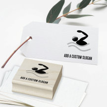 Zwemmen Logo - Aangepaste tekst voor watersport & 