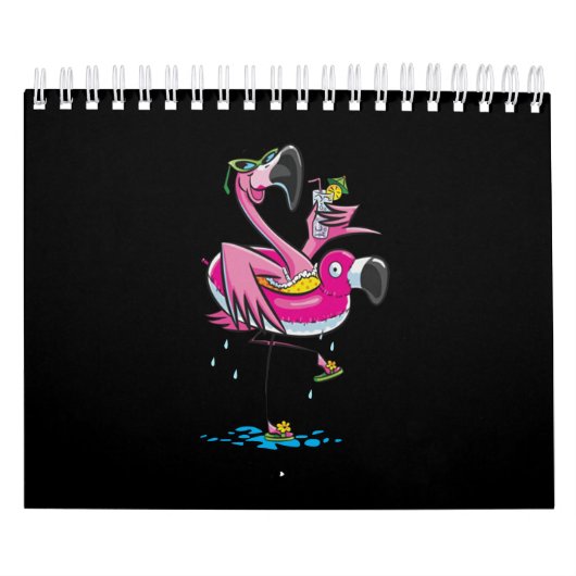 Zwemmen Lover| Flamingo gaat Swim Kalender (Hoes)