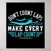 Zwemmen - maak elk aantal van het Laboratorium Poster (Voorkant)