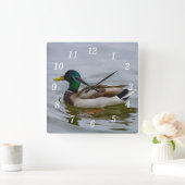 Zwemmen Mallard Zwemmen Wandklok (Huis)