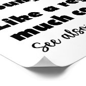 Zwemmen Meisje Grappige Definitie Zwemmer Meisjes Poster (Hoek)