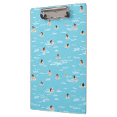 Zwemmen Mensen Clip Board Klembord (Links)