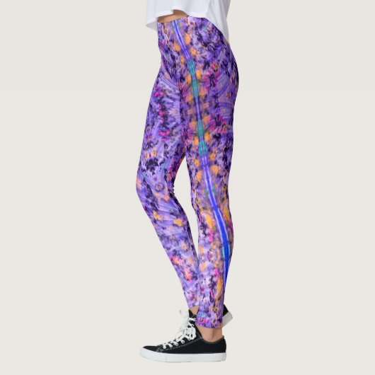 Zwemmen met Abstracte koraalLeggings Leggings (Links)