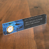 Zwemmen met de Sharks Executive Kantoor Naambordje (Zijkant)