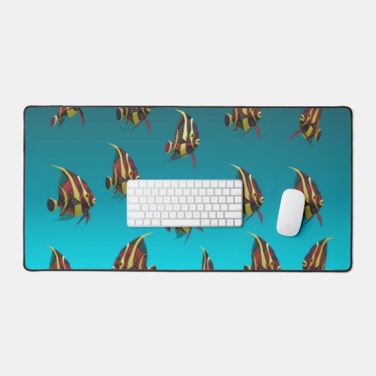 zwemmen met de vissen bureaumat (Keyboard & Muis)