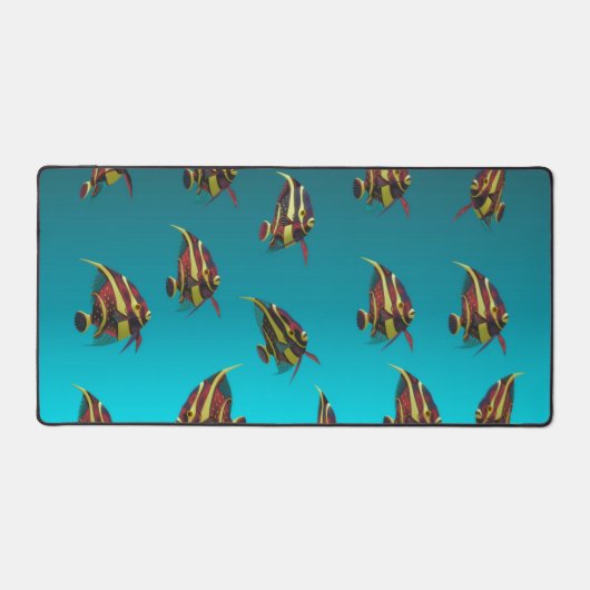 zwemmen met de vissen bureaumat (Voorkant)