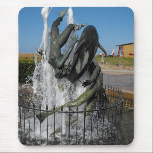 Zwemmen met dolfijnen fontein muismat