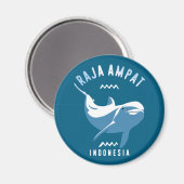 Zwemmen met dolfijnen op Raja Ampat Magneet (Voorkant / Achterkant)