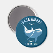 Zwemmen met dolfijnen op Raja Ampat Magneet (Voorkant / Achterkant)