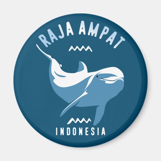 Zwemmen met dolfijnen op Raja Ampat Magneet (Voorkant)