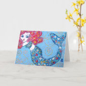 Zwemmen met gratie kaart (Gele Bloem)