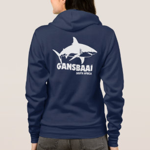 Zwemmen met grote witte haaien - Gansbaai Diving Hoodie