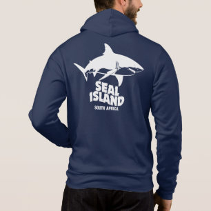 Zwemmen met grote witte haaien - Seal Island Hoodie