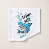 zwemmen met haaien bad handdoek (Wasdoekje)