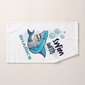 zwemmen met haaien bad handdoek (Handdoek)