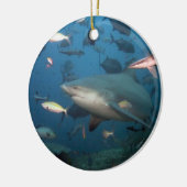 zwemmen met haaien keramisch ornament (Links)