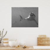 Zwemmen met haaien poster (Keuken)