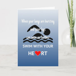 zwemmen met hart motivatie kaart