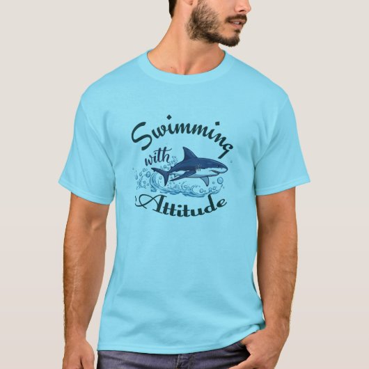 Zwemmen met houding t-shirt (Voorkant)