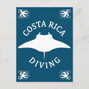 Zwemmen met Manta Ray - Costa Rica Duiken Briefkaart