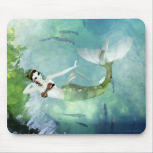 Zwemmen met Salmon Mousepad Muismat