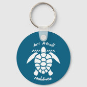 Zwemmen met schildpadden op de Malediven op Ari At Sleutelhanger (Voorkant)