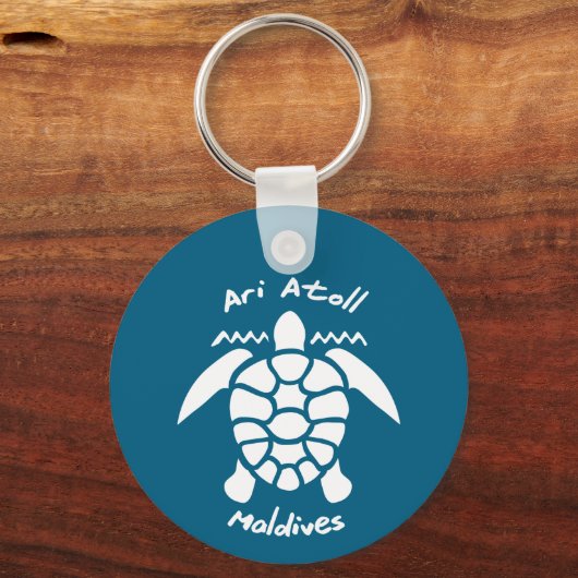 Zwemmen met schildpadden op de Malediven op Ari At Sleutelhanger (Voorkant)