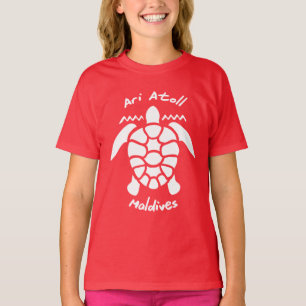 Zwemmen met schildpadden op de Malediven op Ari At T-shirt