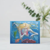 Zwemmen met tropische vissen briefkaart (Staand voorkant)