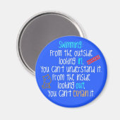 Zwemmen met uitzicht op magneet (Voorkant / Achterkant)